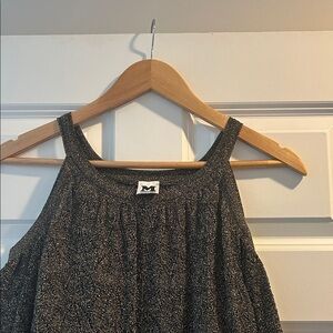 M Missoni gold and black midi sparkle dress